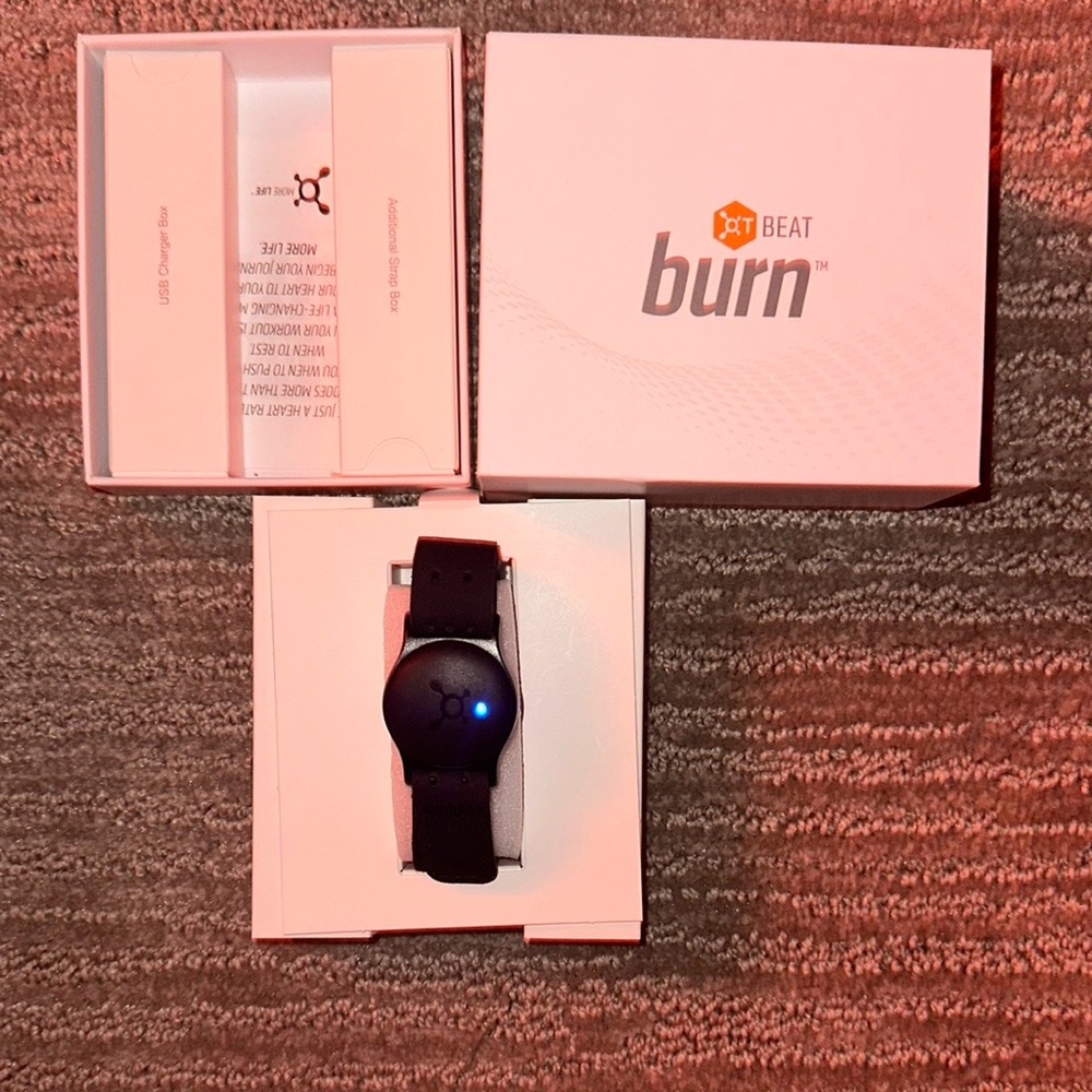 Orangetheory Black Smartwatch OT Burn 6.0 Orange Theory Fitness Exercise